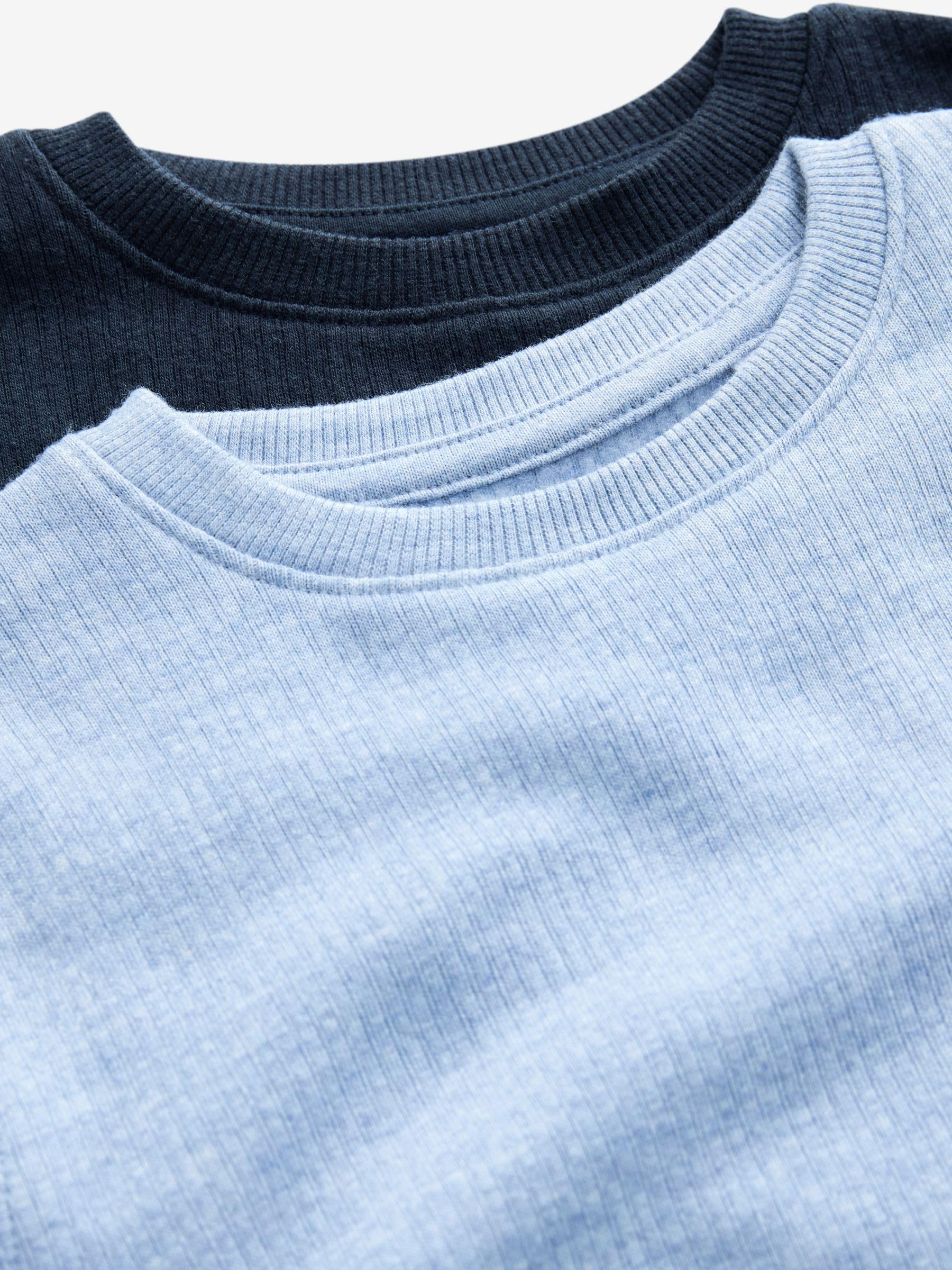 NEXT Niños Pack de 2 Camisetas térmicas de Manga Larga Azul/Azul Marino 15 Años-16 Años