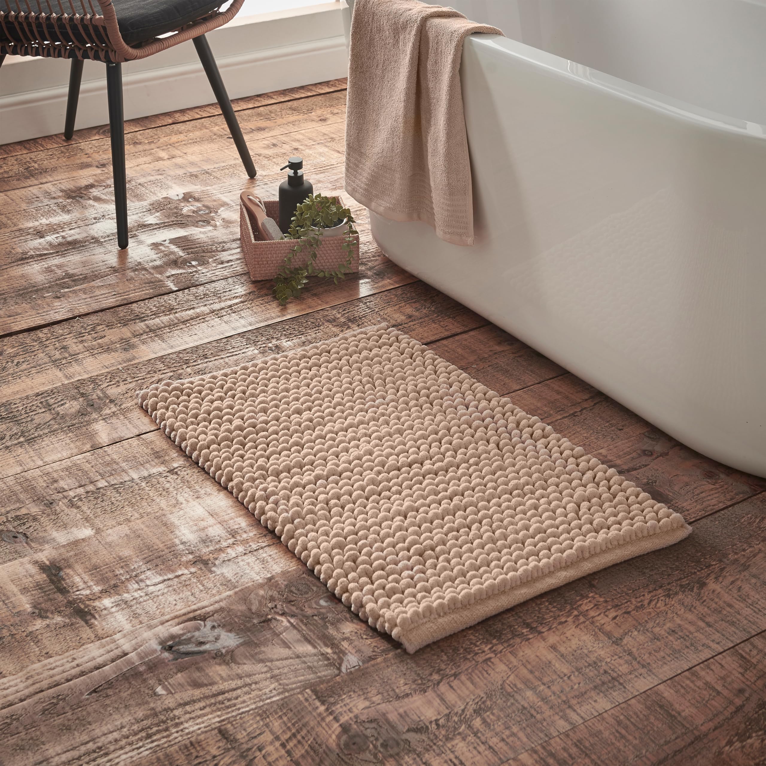 Bianca Aspen Bobble 50x80 cm Bath Mat Natural