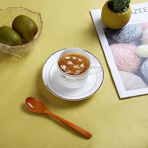 Miniatura 5 de Eleclassi Paquete de 6 manteles redondos de plástico desechables de alta calidad, manteles de plástico redondos de 84 pulgadas para fiestas, mantel