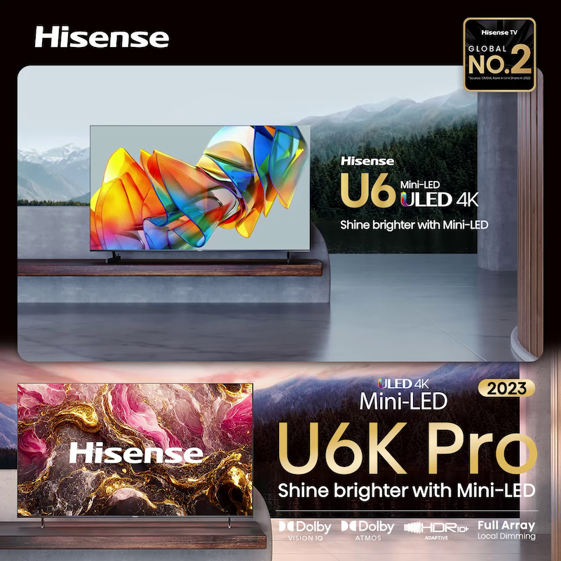 Hisense U6K Pro ULED MiniLED Smart TV 55 inch | Full Array Local