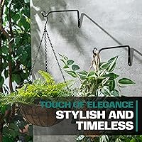 Vista 2 de 2WAYZ Soporte colgante para plantas para exteriores - Ganchos resistentes para colgar plantas - Ganchos para macetas de hierro forjado - Ganchos