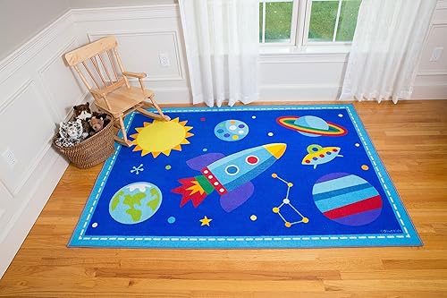 Miniatura 2 de Wildkin Alfombra infantil de 39 x 58 pulgadas para niños y niñas, ideal para aulas, salas de juegos y dormitorios. Cuenta con respaldo