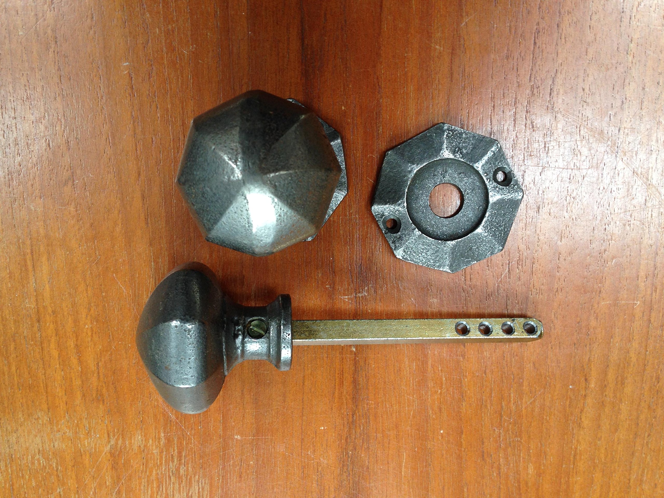 Octagonal cast-Iron Door knob Set