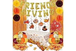 Friendsgiving Tablecloth & Party Decoration Kit