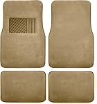 FH Group F14403BEIGE Universal Fit Tapis Beige Automotive Floor Mats convient à la plupart des voitures, des VUS et des camions avec Talon Pad Deluxe