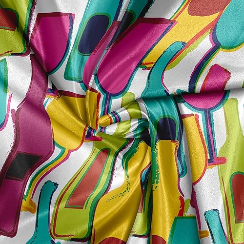 Miniatura 434 de Ambesonne The Yard - Tela de hibisco de flores tropicales en tonos de la vida real, tela decorativa para tapicería, cestas de almacenamiento