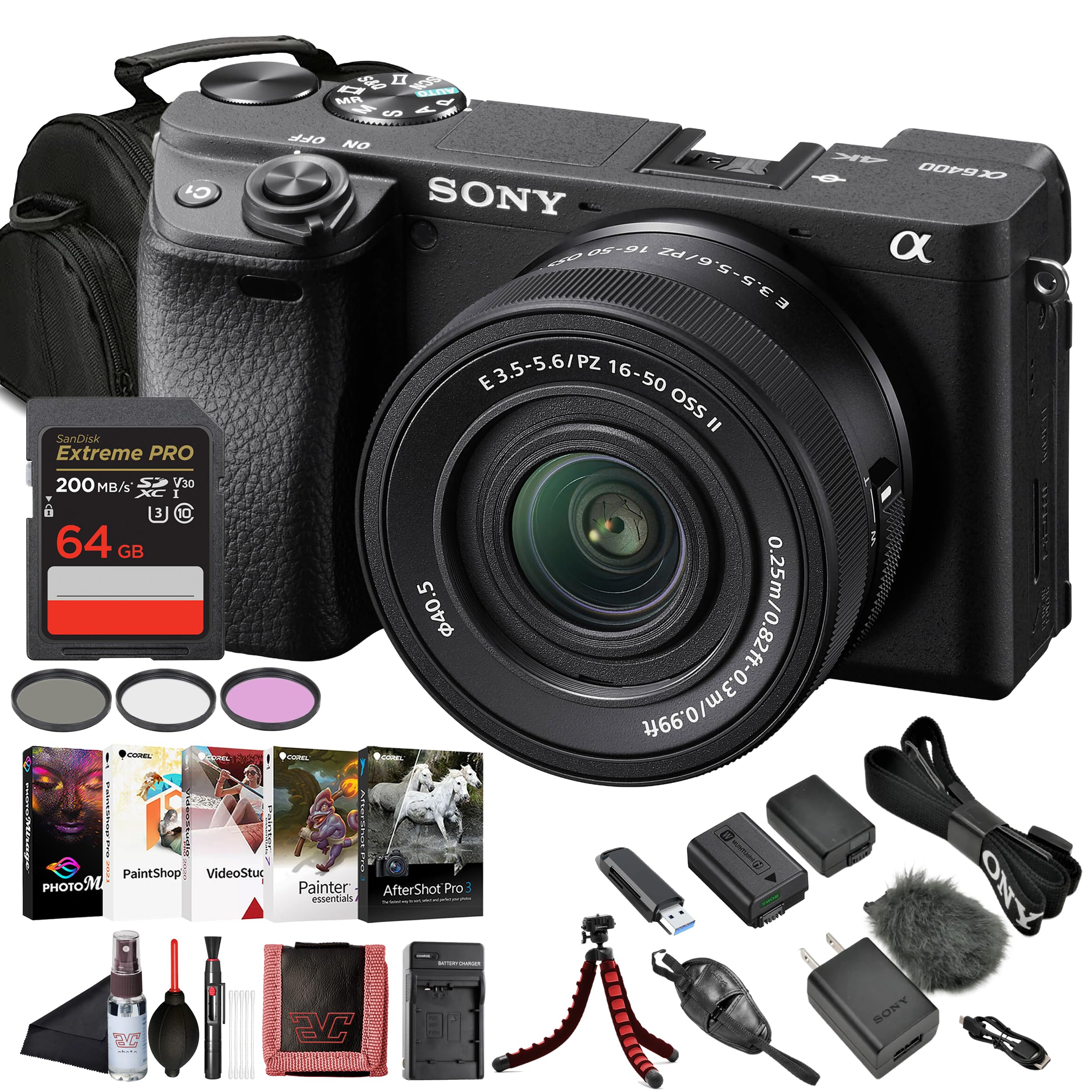 Amazon.com : Sony Alpha a6400 Mirrorless Digital Camera with 16