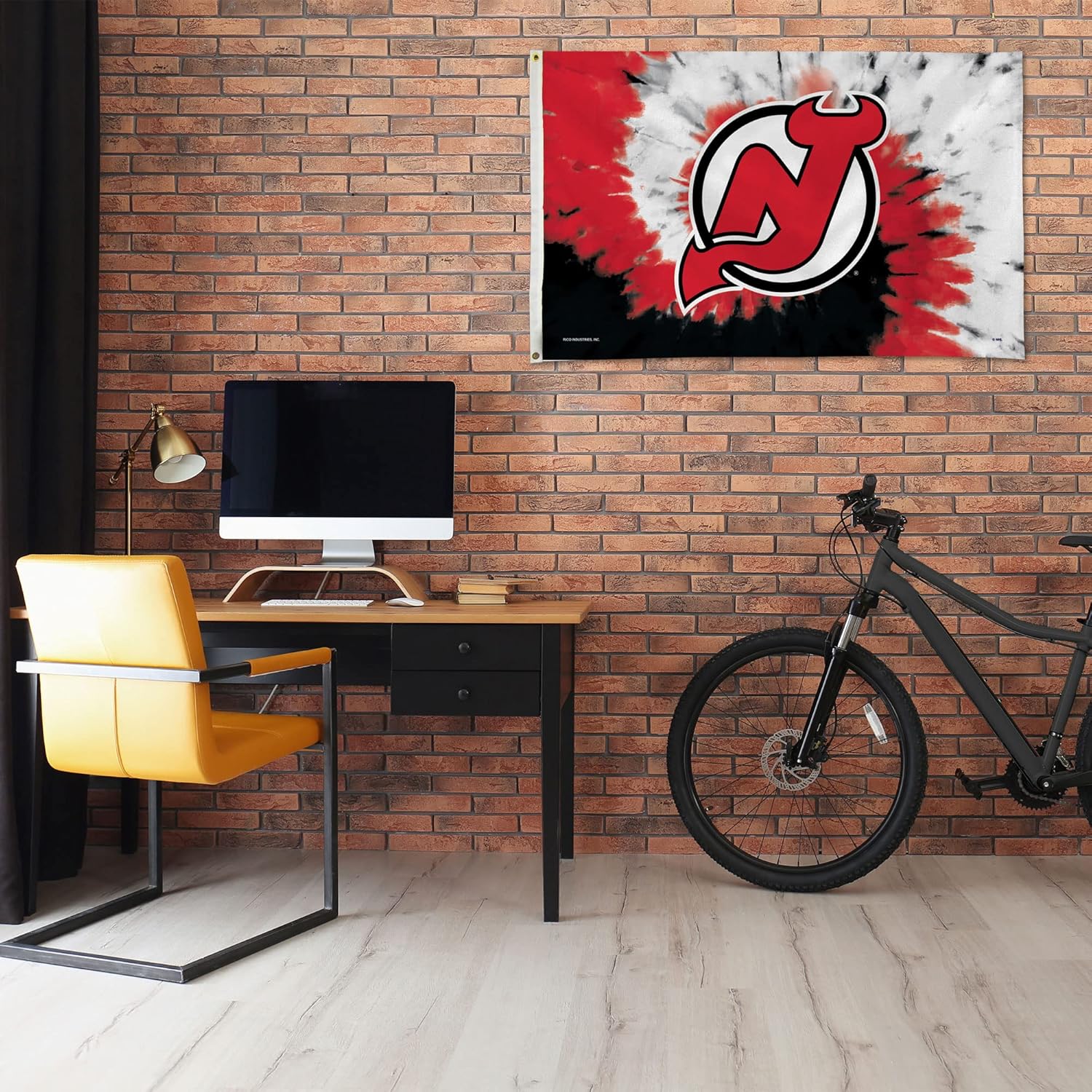 Rico Industries NHL New Jersey Devils Tie Dye 3' x 5' Banner Flag 3' x 5' Banner Flag Single Sided - Indoor or Outdoor - Home Décor
