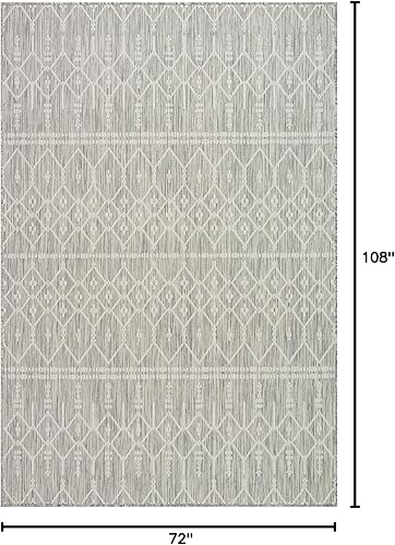 Vista 120 de Adiva Rugs - Alfombra para interior y exterior, tapete fácil de limpiar, resistente a la intemperie y las manchas, para comedor, patio, terraza