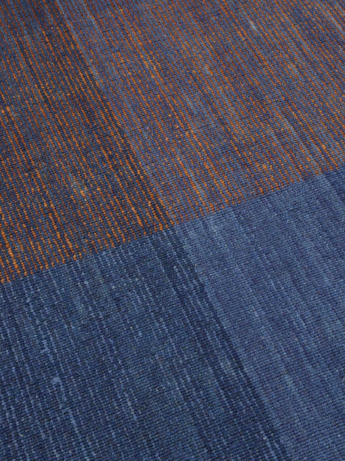 RugVista Aberdeen, Dywan, 200 x 300 cm, Prostokąt, Pokój dzienny, Sypialnia, Czyścić wyłącznie chemicznie, Certyfikat Care & Fair, Pomarańczowy/Niebieski