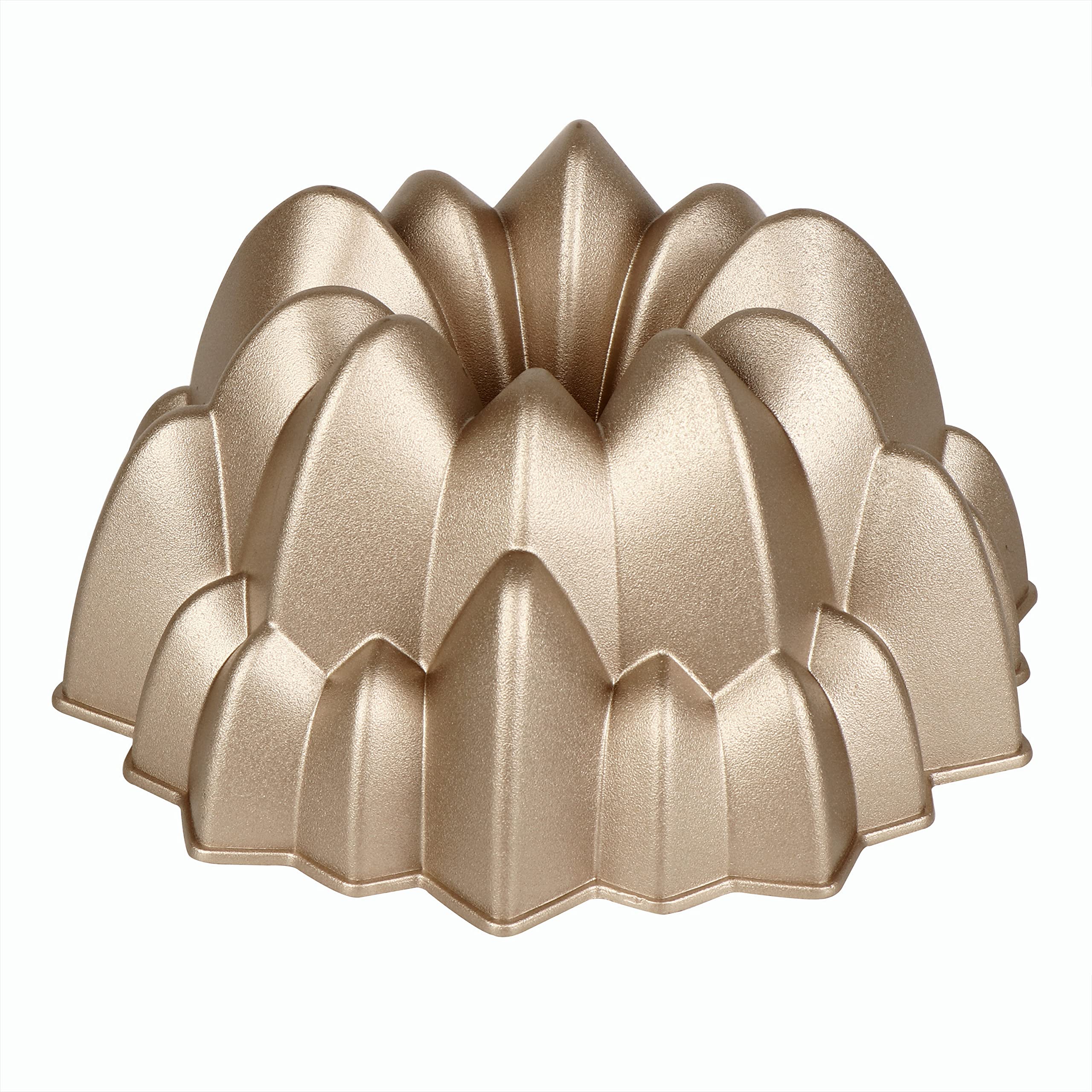 Baker's SecretFluted Cake Pan, Cake Pans, Novelty Cake Pan, Die Cast Aluminum Cake Pans, 2 Layers Non-stick Coating, Novelty Cake Pan - The Cast Aluminum Collection (Cascade)