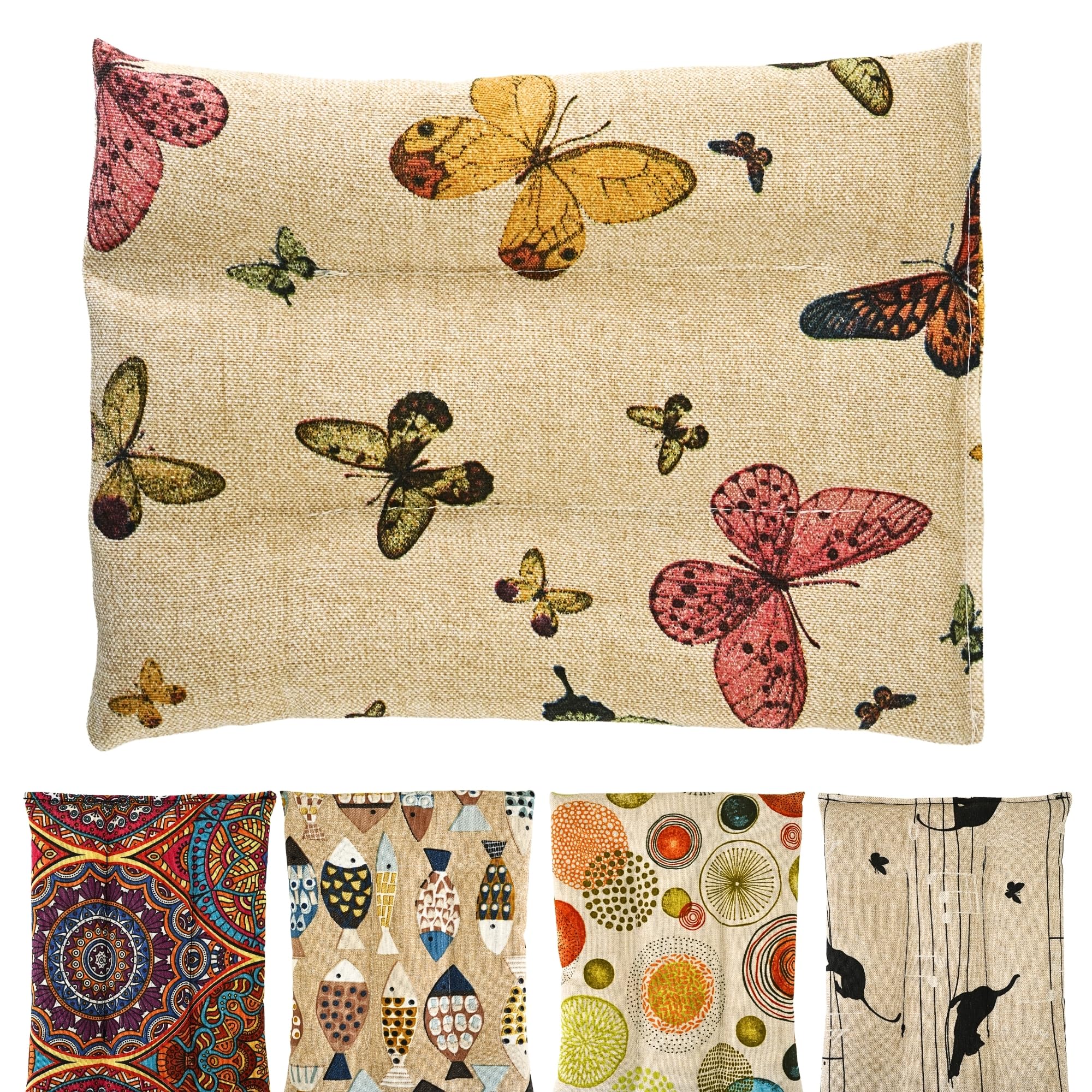 Saco Termico Semillas para Microondas | Bolsa Semillas Calor Microondas | Cojin de Semillas para Microondas | Sin Aroma | Relleno de Semillas de Mijo Ecológico | Fabricado en España 25x20cm