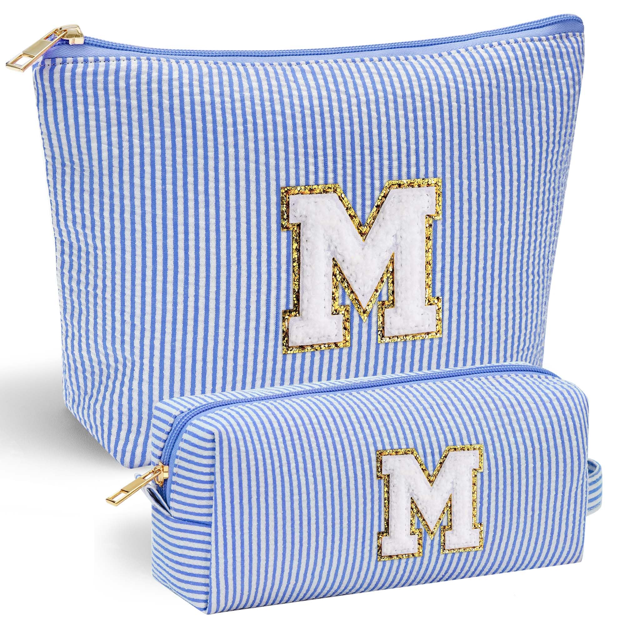 Parima Personalised Gifts for Girls Women - Personalised Make up Bag Initial Make up Bags A Preppy Stuff Birthday Gifts for Women Gift for Girl Womens Girlfriend Teenage Girls Gift Makeup Bag — view 103