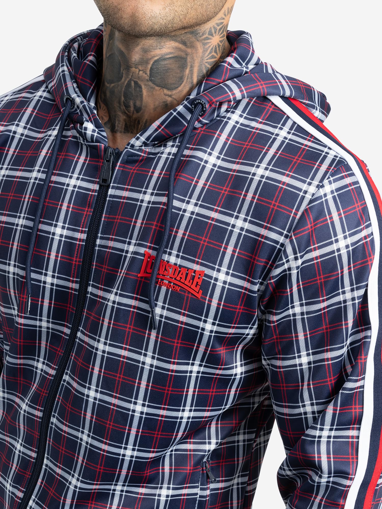 Lonsdale Herren Trainingsanzug mit Kapuze schmale Passform ORBOST