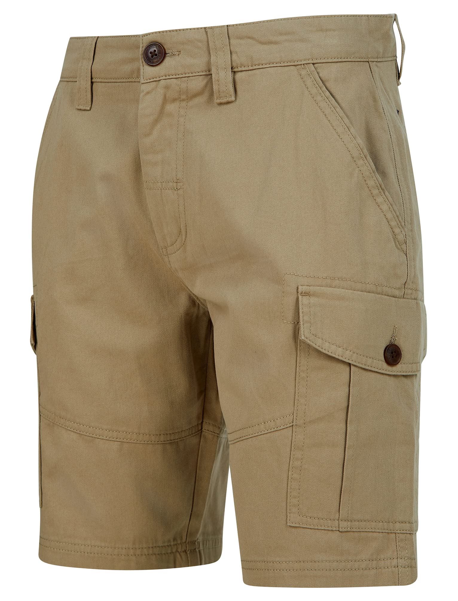 Tokyo Laundry Men's Stone Marini Cotton Twill Multi-Pocket Cargo Shorts