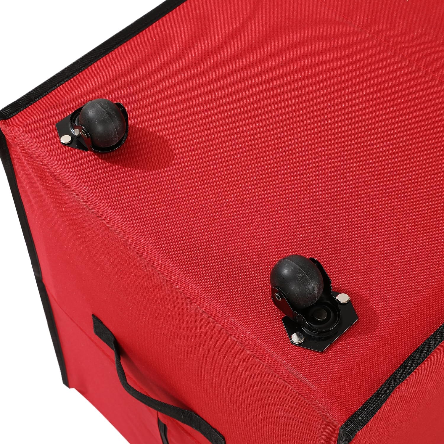 Sattiyrch Christmas Tree Storage Bag, Fits Up to 7.5 ft Tall Artificial Tree, Heavy Duty 600D Canvas Red Rolling Tree Storage Bag with Sleek Dual Zipper and Durable Handles, 45" x 15" x 20" - Image 6