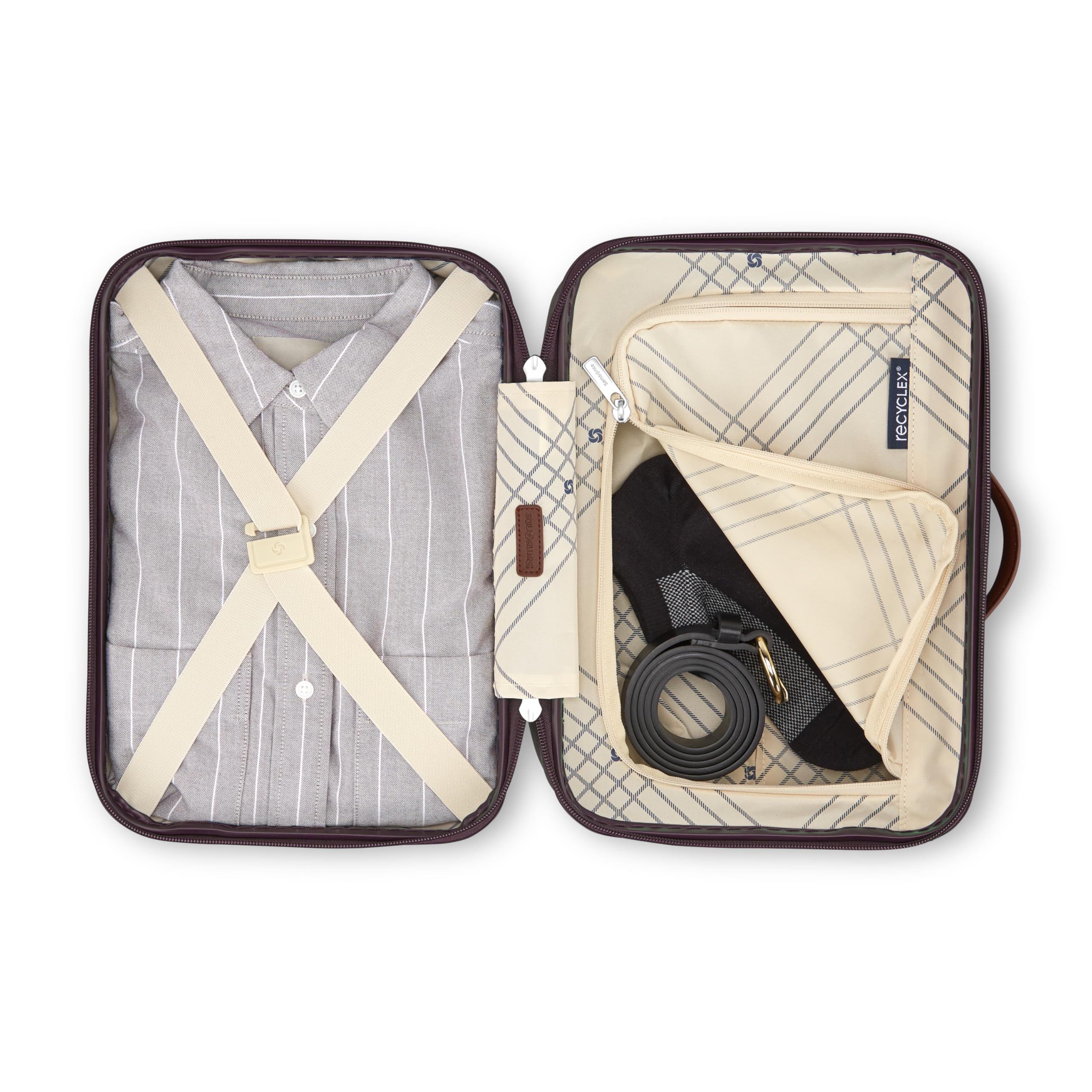 Samsonite Virtuosa Hartschalenkoffer, Reise-Make-up-Tasche mit abnehmbarem Riemen