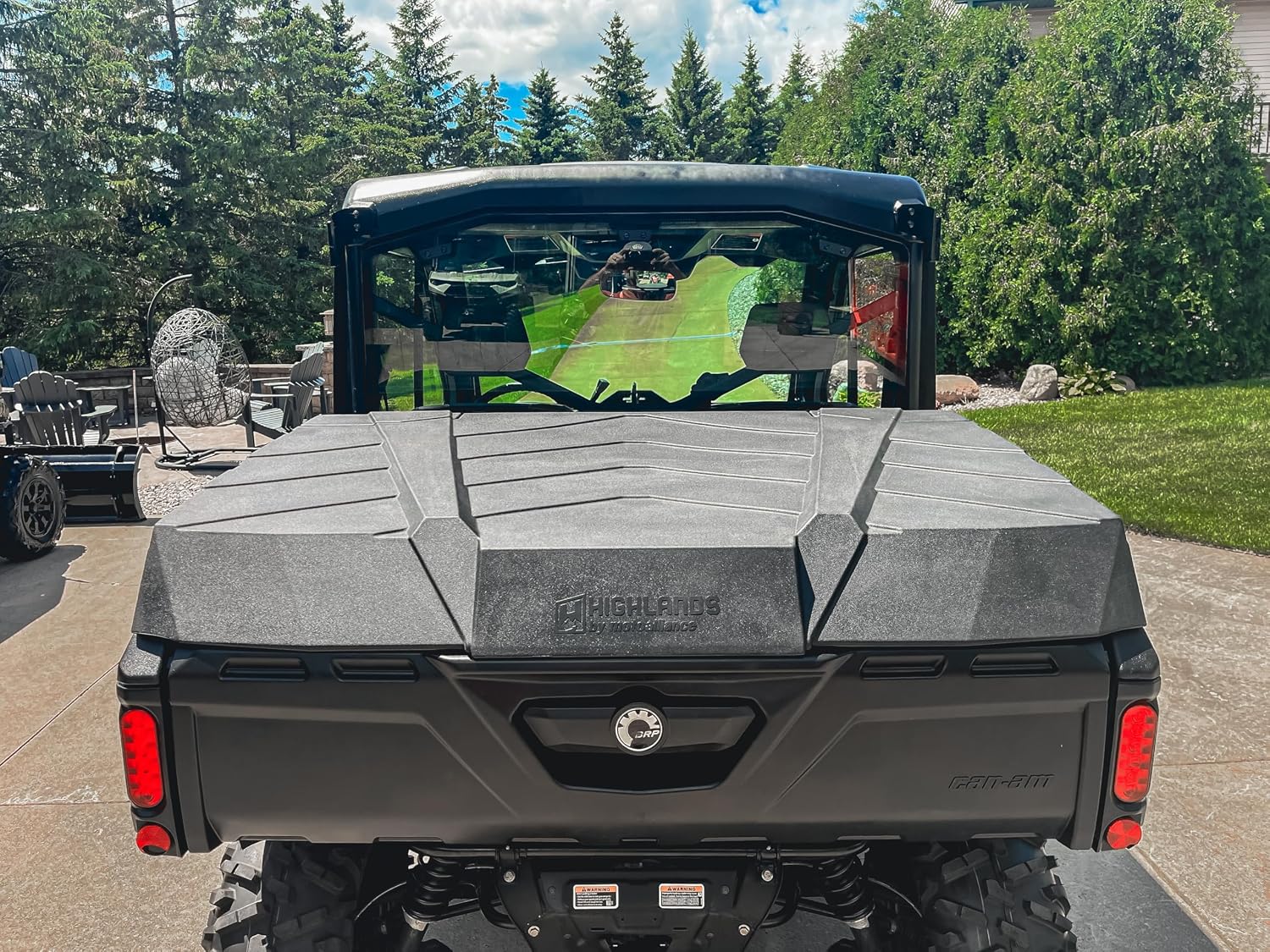 HIGHLANDS Cargo UTV Rear Bed Cover fits 2016-2026 Can-Am Defender. Weatherproof Storage