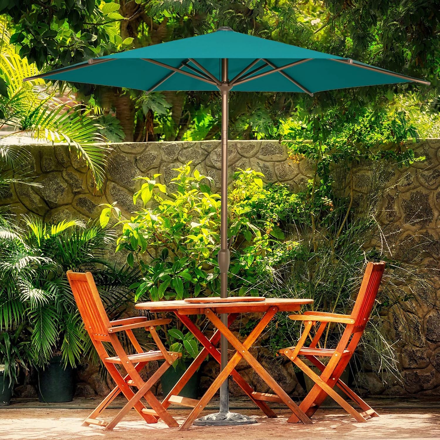 Buy Ogrmar 9 FT Patio Umbrella Outdoor Table Umbrella with Push Button