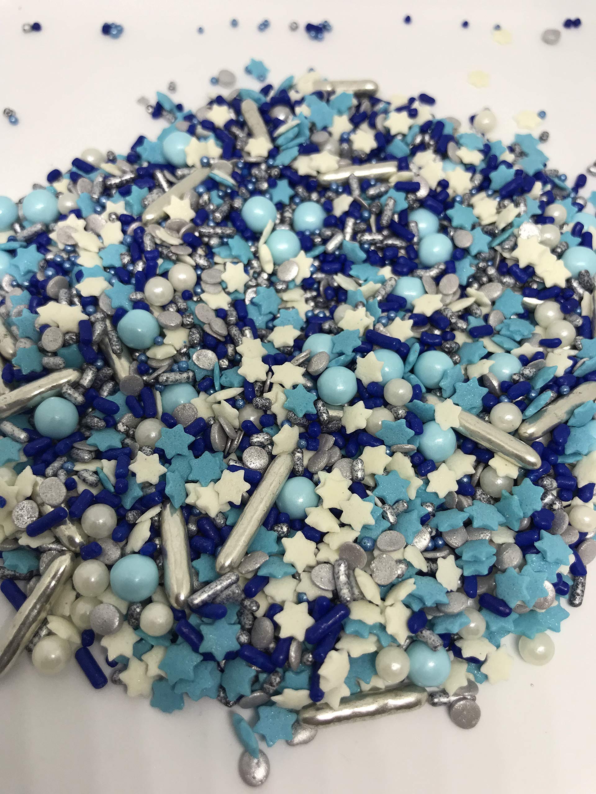 Star Of David Mix Sprinkle Me Pretty 8 Oz, Confetti Jewish Holiday Celebration Hanukah Chanukah