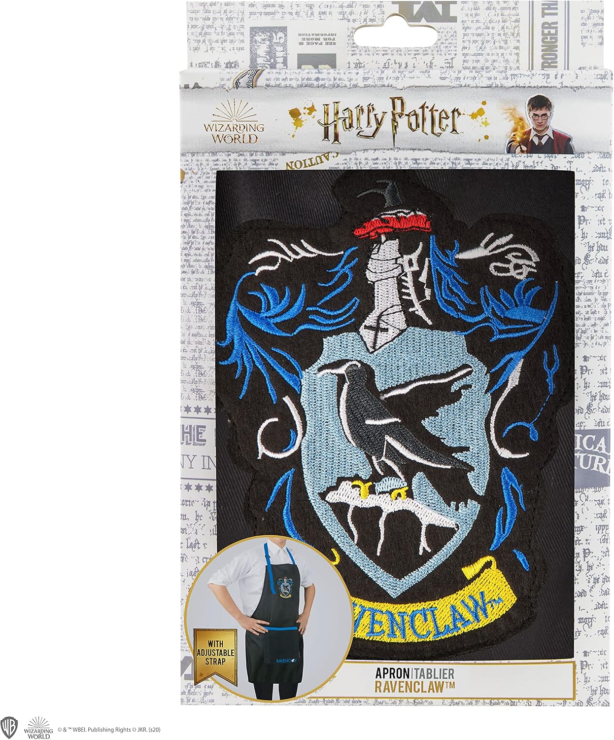 Cinereplicas Harry Potter - Apron Gryffindor Slytherin/Gryffindor/Hufflepuff/Ravenclaw - Official License