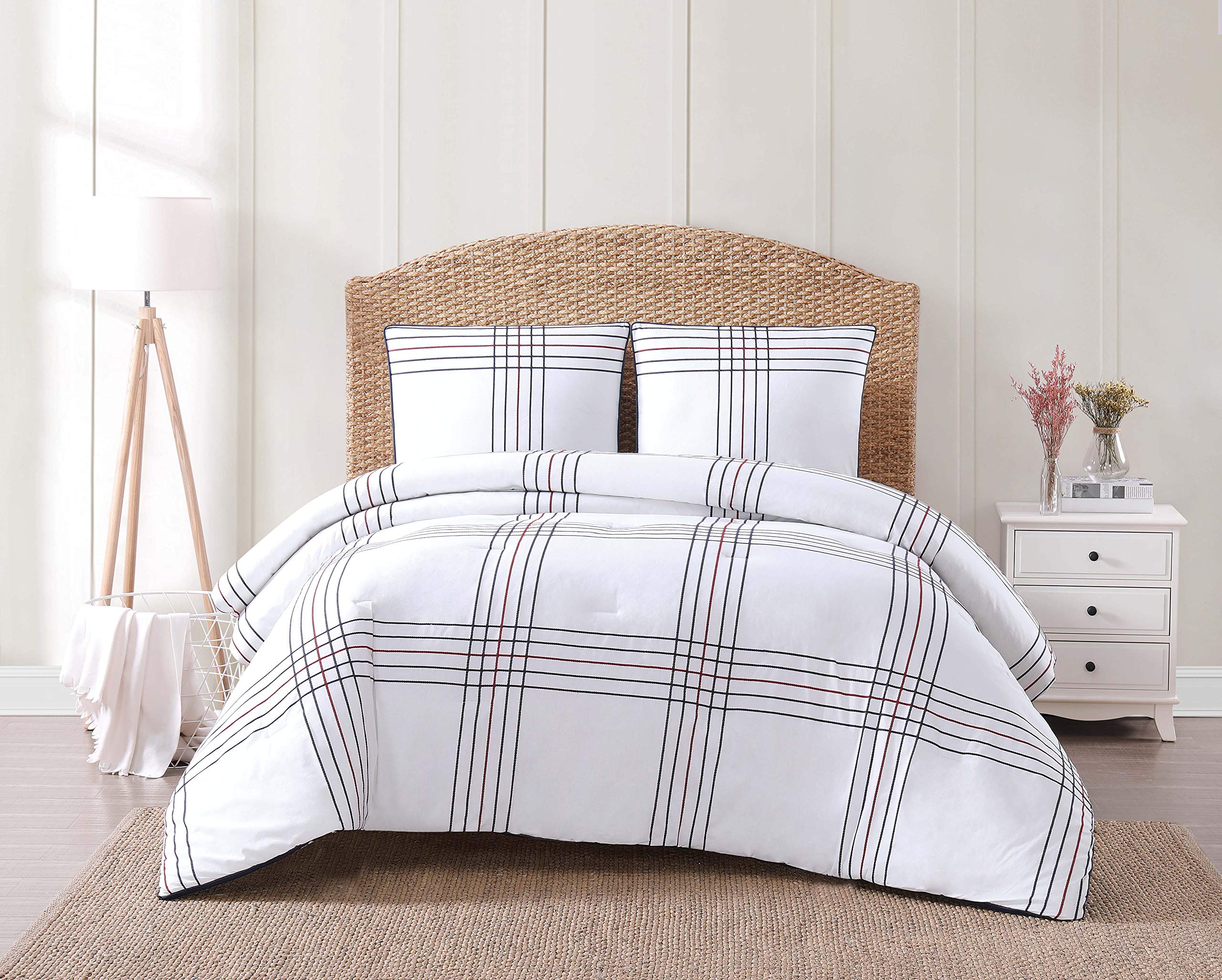 Oceanfront Resort Nautical Charm Duvet Set, White