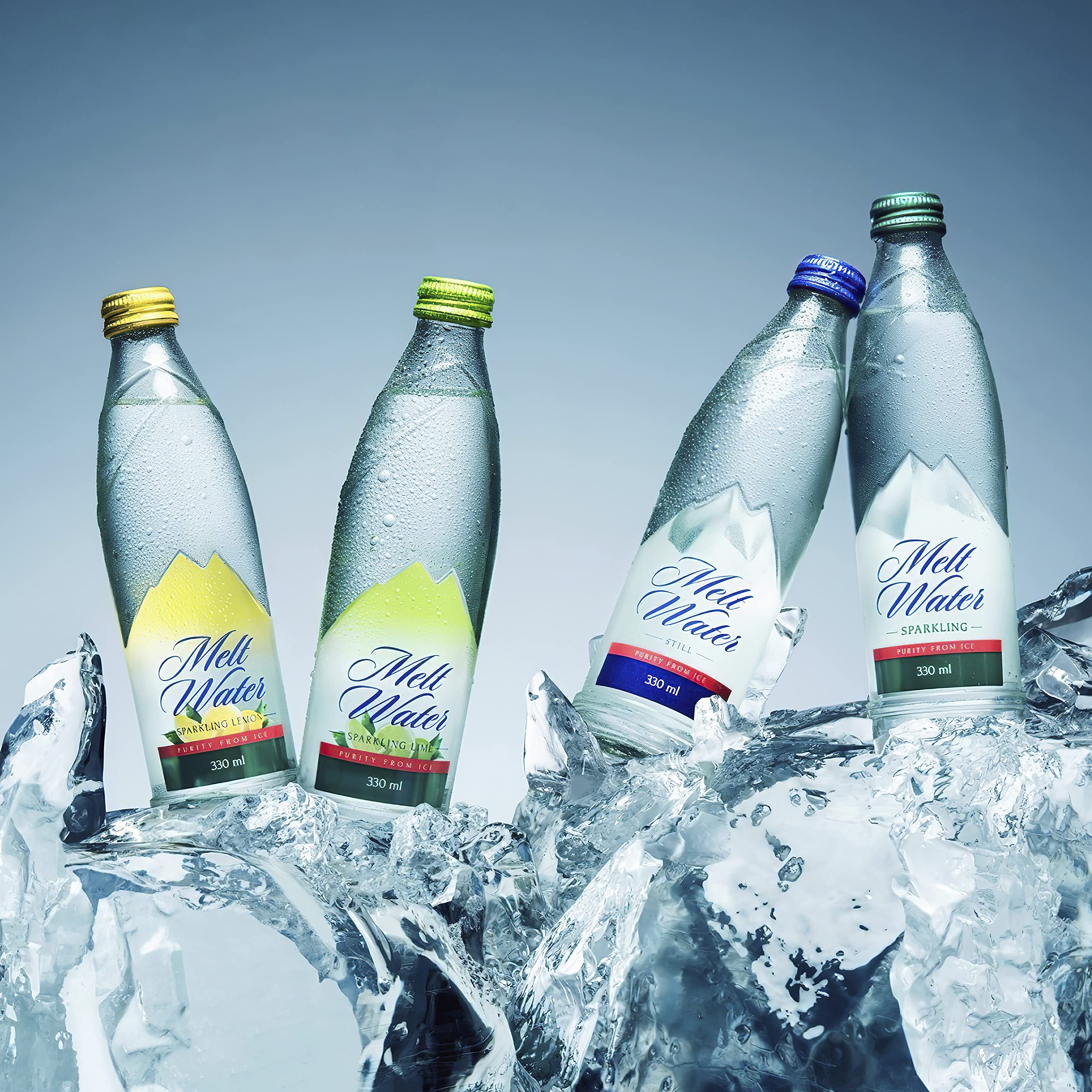 Melt Sparkling Water Created by Ice Sparkling Natural Mineral Water