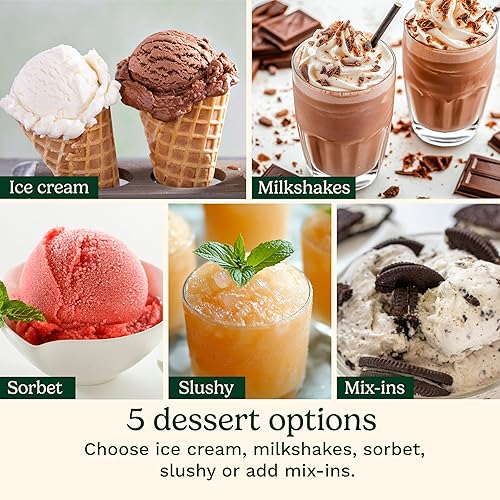 Miniatura 3 de Cuisinart FastFreeze 5-en-1 máquina para hacer helado, sorbete, batidos, granizados y postres congelados mixtos, máquina compacta, fácil de usar,
