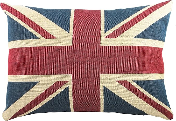 Evans Lichfield Kissenhülle Union Jack – Baumwolle Rechteckig Dekorativ Britische Flagge Kissen (32 x 46 cm)