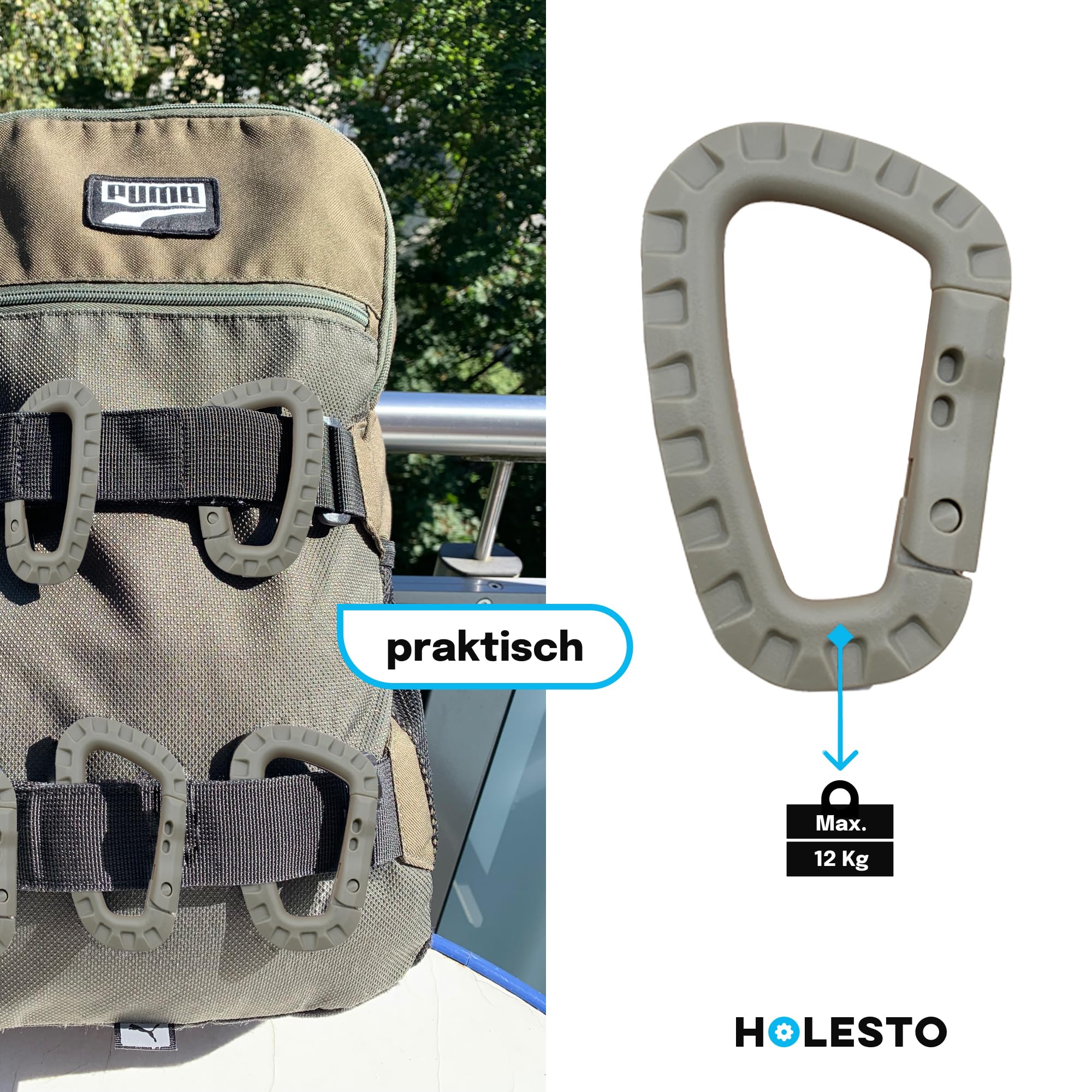 Gancio In Plastica Tipo Moschettone - Foto 8