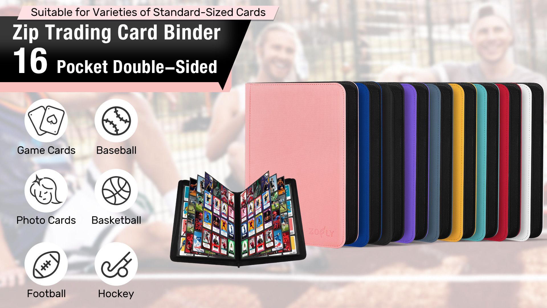 16 card binder 1000+ Pockets Trading Binder, Pockets Zipper Card Album, 32 Pack Double-sided Side Loading Non-Ring Card Binder, Card Holder Folders for MTG, TCG, Game Cards & Sports Cards, Black Arthurian Legends TCG When your collection outgrows Dragonite - 2/146 (Reverse Ship Date:IN STOCK