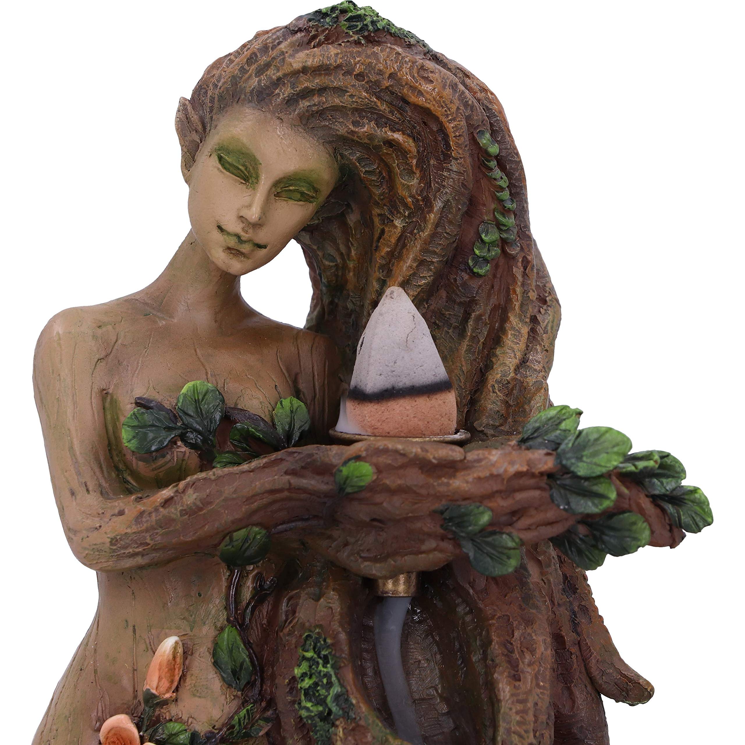 Nemesis Now Lady Earth - Bruciatore di incenso a riflusso naturale, 23,5 cm, colore: Marrone
