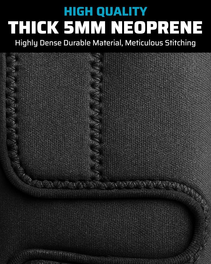 Canilleras THEFITGUY para levantamiento de pesas, neopreno 5mm miniatura 5