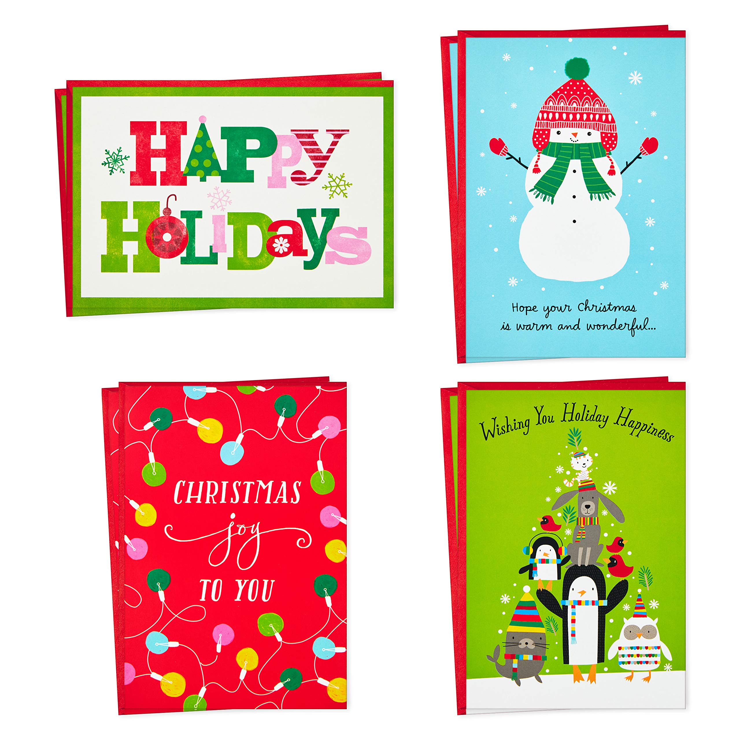 Hallmark Christmas Cards Assortment, Christmas Joy (8 Holiday