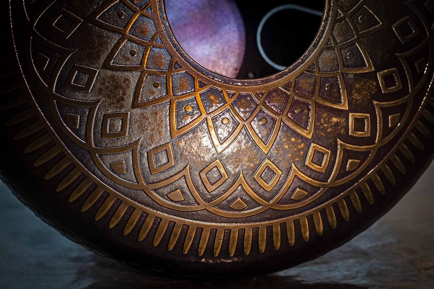 Tank Drum Kosmosky 12" (30 cm) KSY-156"Eye Of Horus" D minor/Hand Pan/Steel Drum/Tongue drum/Singing bowl