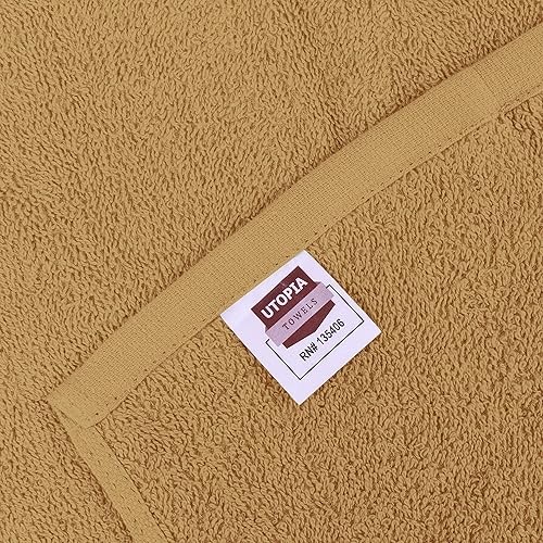 Miniatura 2 de Utopia Towels Juego de 12 paños de algodón  100% algodón hilado en anillo, paños de franela de alta calidad, altamente absorbentes y suaves al tacto