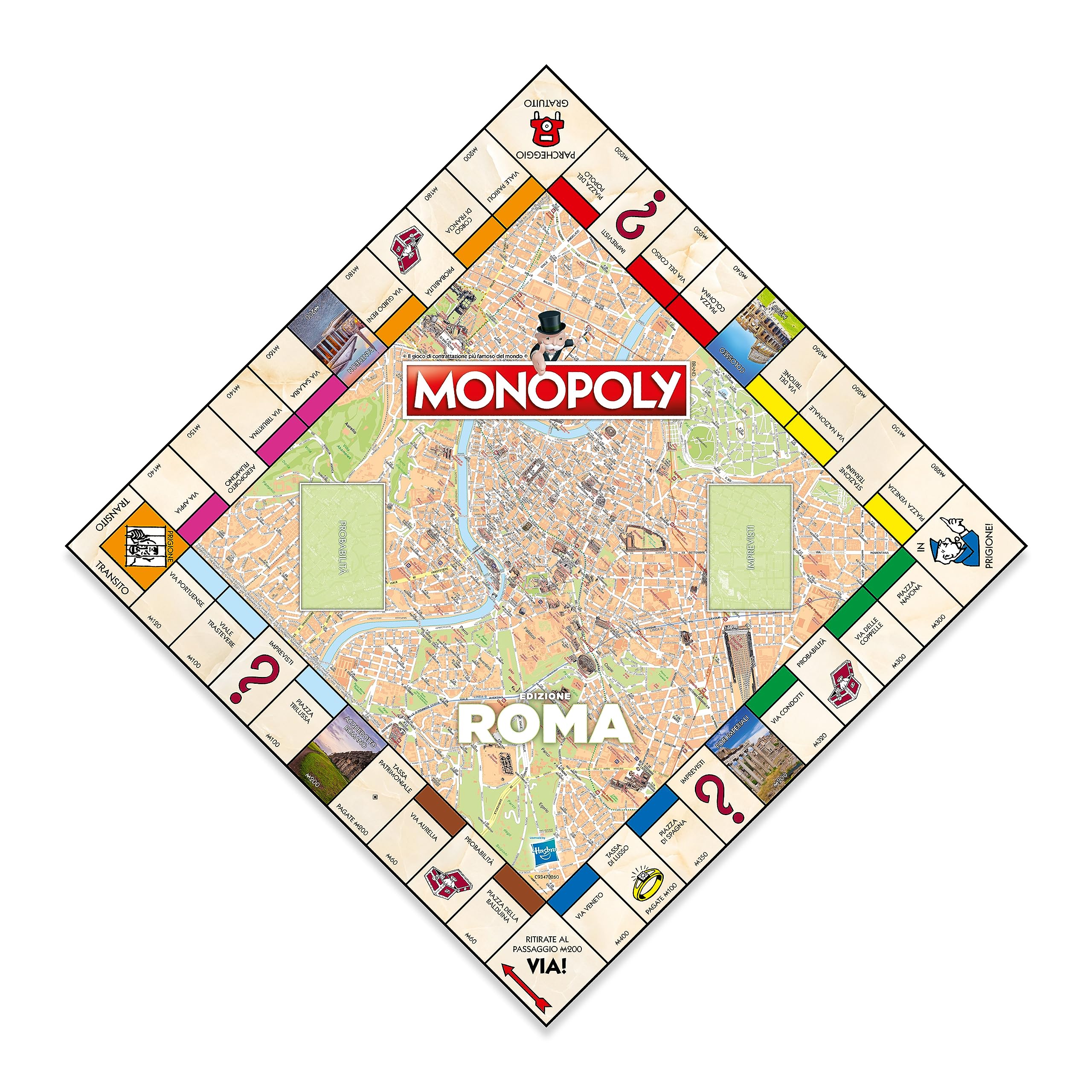 Winning Moves Monopoly Rome City - giochi da tavolo, giochi da tavolo adulti, giochi da tavolo bambini, giochi da tavolo per 2, da 2 a 6 persone, età 8+