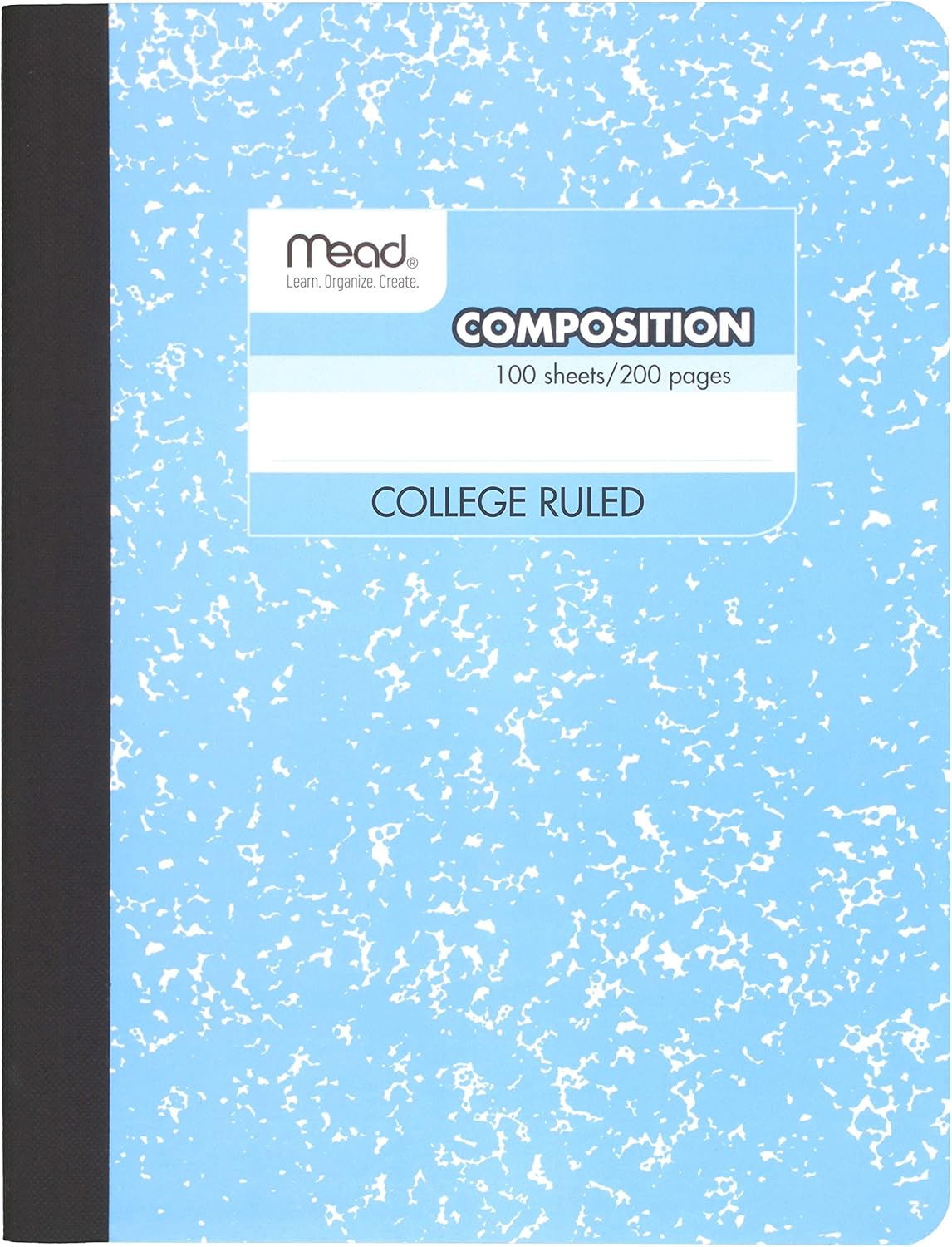 Mead Composition Book, 6 Pack of Cute Notebooks, College Ruled paper, Hard Cover 100 sheets (200 Pages) , Pastel Color Notebook,