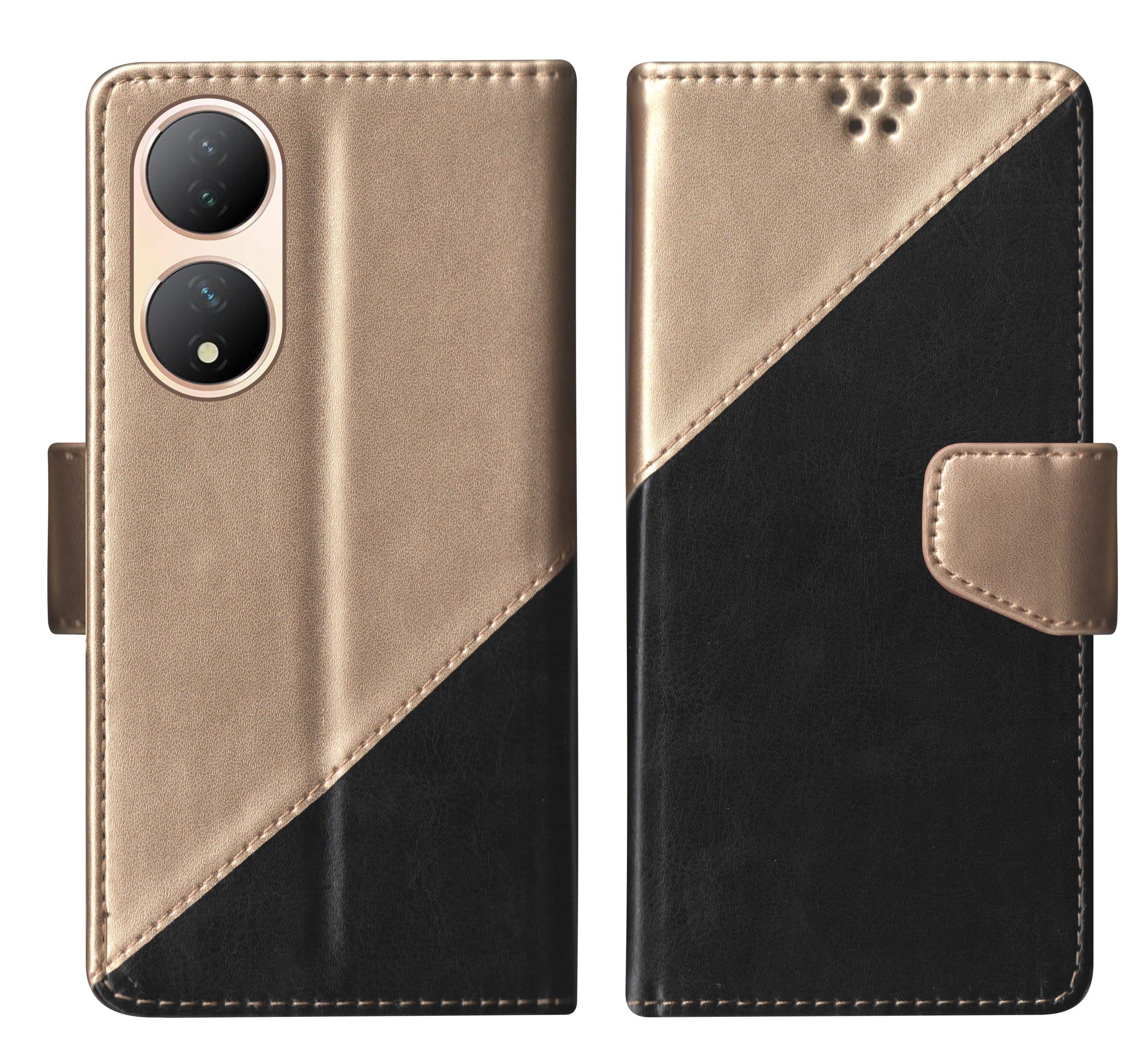 SBMS Flip Cover for Vivo Y100 5G / Vivo T2 5G Back Cover Case with Magnatic Closure | Inbuilt Stand | Card & Money Pocket (Multicolor Black) (B0BWMTV5XW) Amazon Price History, Amazon Price Tracker