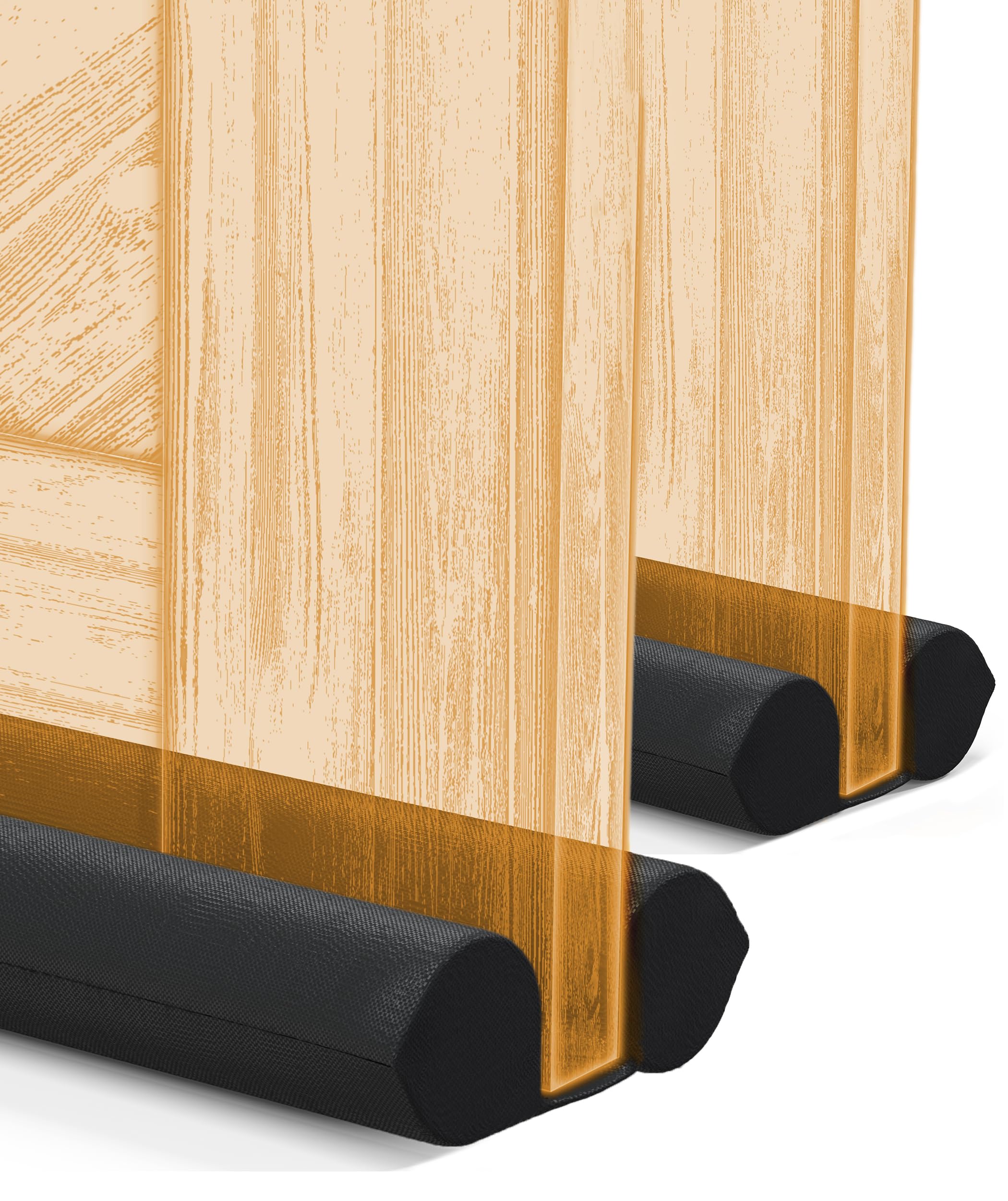 Everlasting Comfort Under Door Draft Stopper for Bottom of Doors, 2 Pack