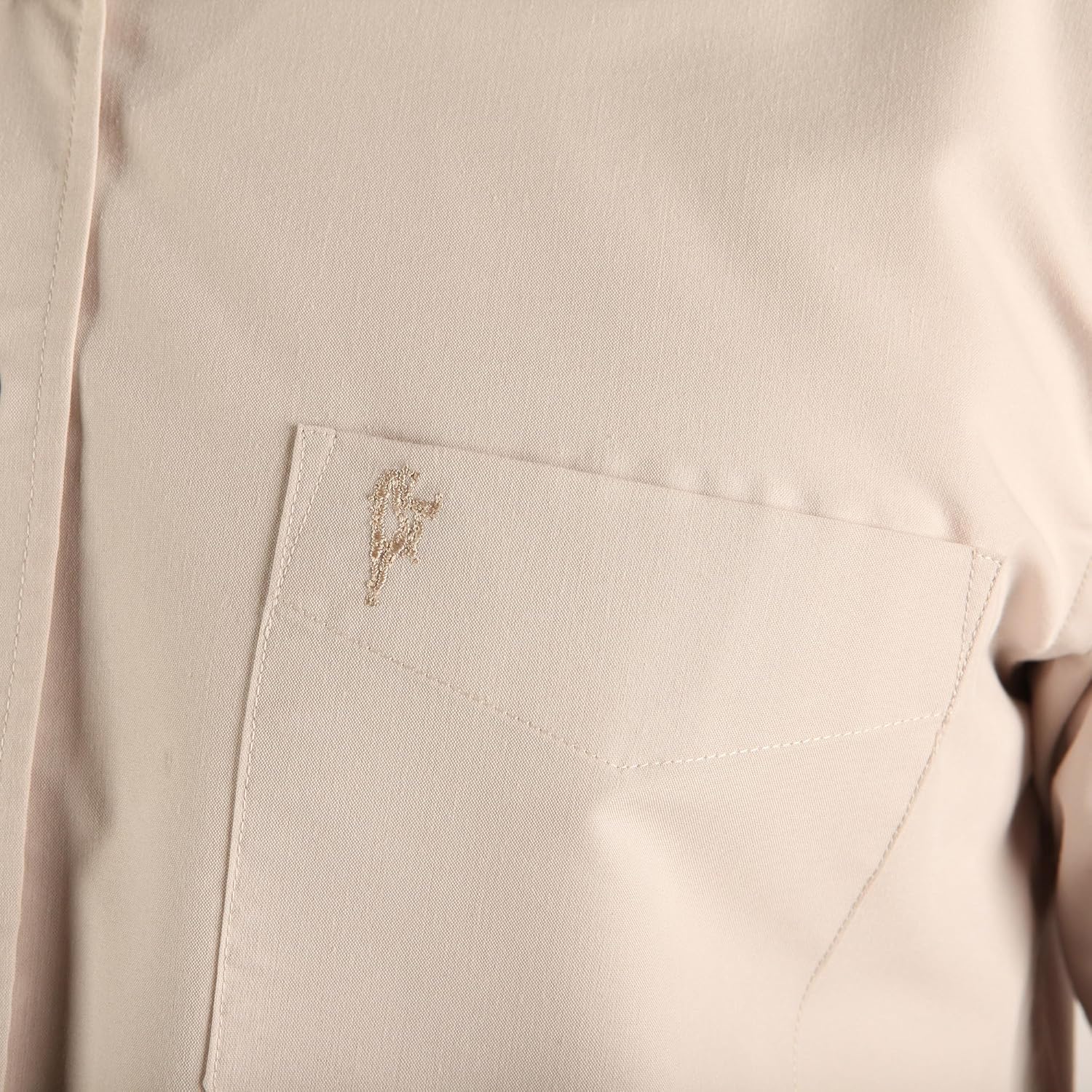 Traditional Irish Grandfather Shirt, Men's Casual Long Sleeve Button Down Poplin Style Dress Shirt with Band Collar - Image 5