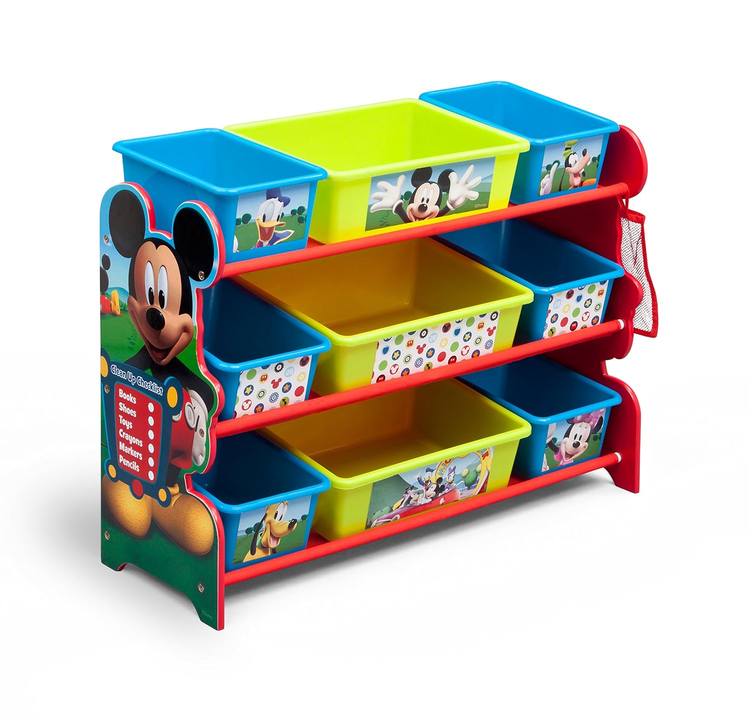 Delta Children 9 Bin Plastic Organizer, Disney Mickey Mouse