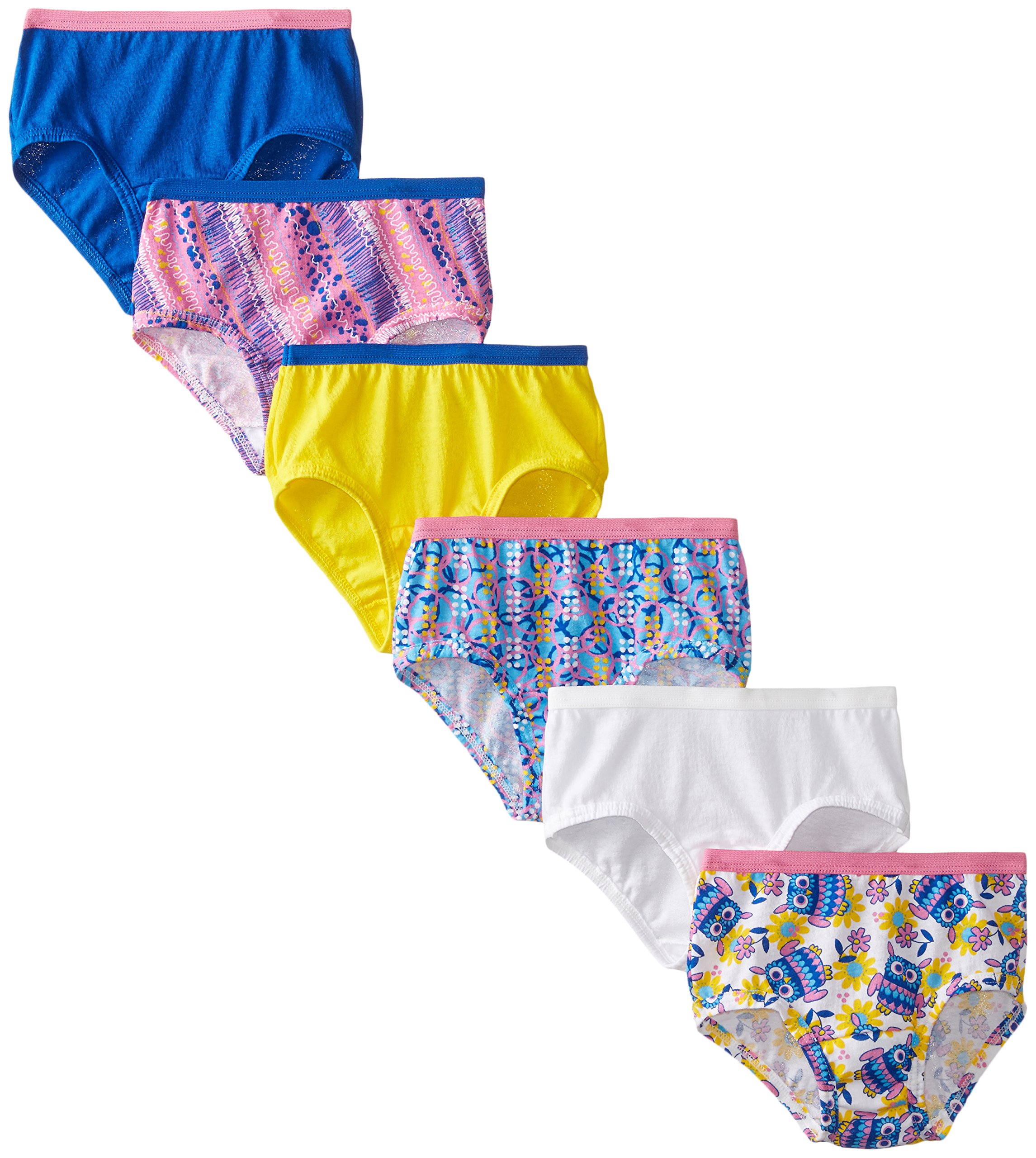 Fruit of the Loom Little Girls Assorted Brief Pack of 6