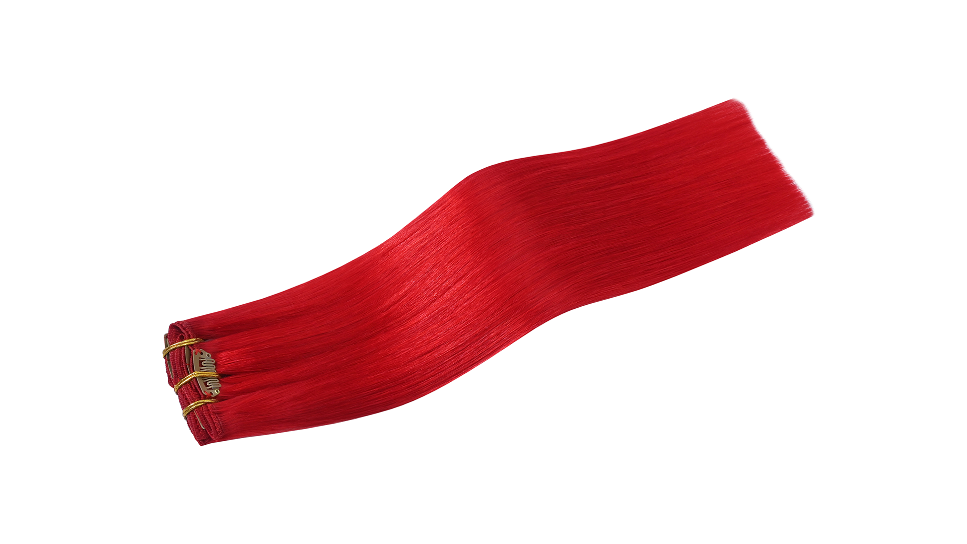 Amazon.com : WindTouch Clip-in Bright Red Hair Extensions - 115g