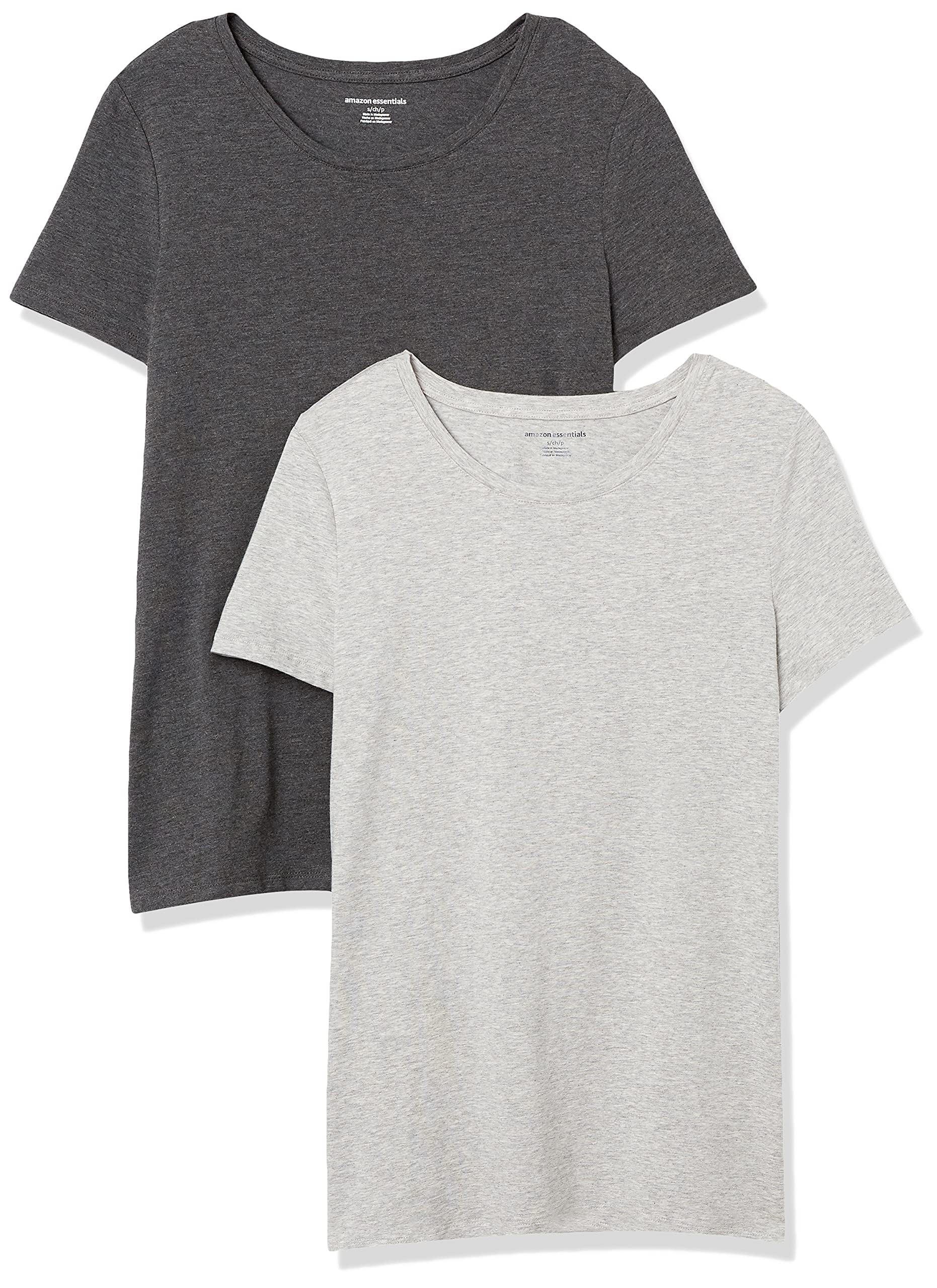 Amazon Essentials Women's Regular-Fit Short-Sleeve T-Shirt (Crewneck and V-Neck Options), Multipacks — view 72