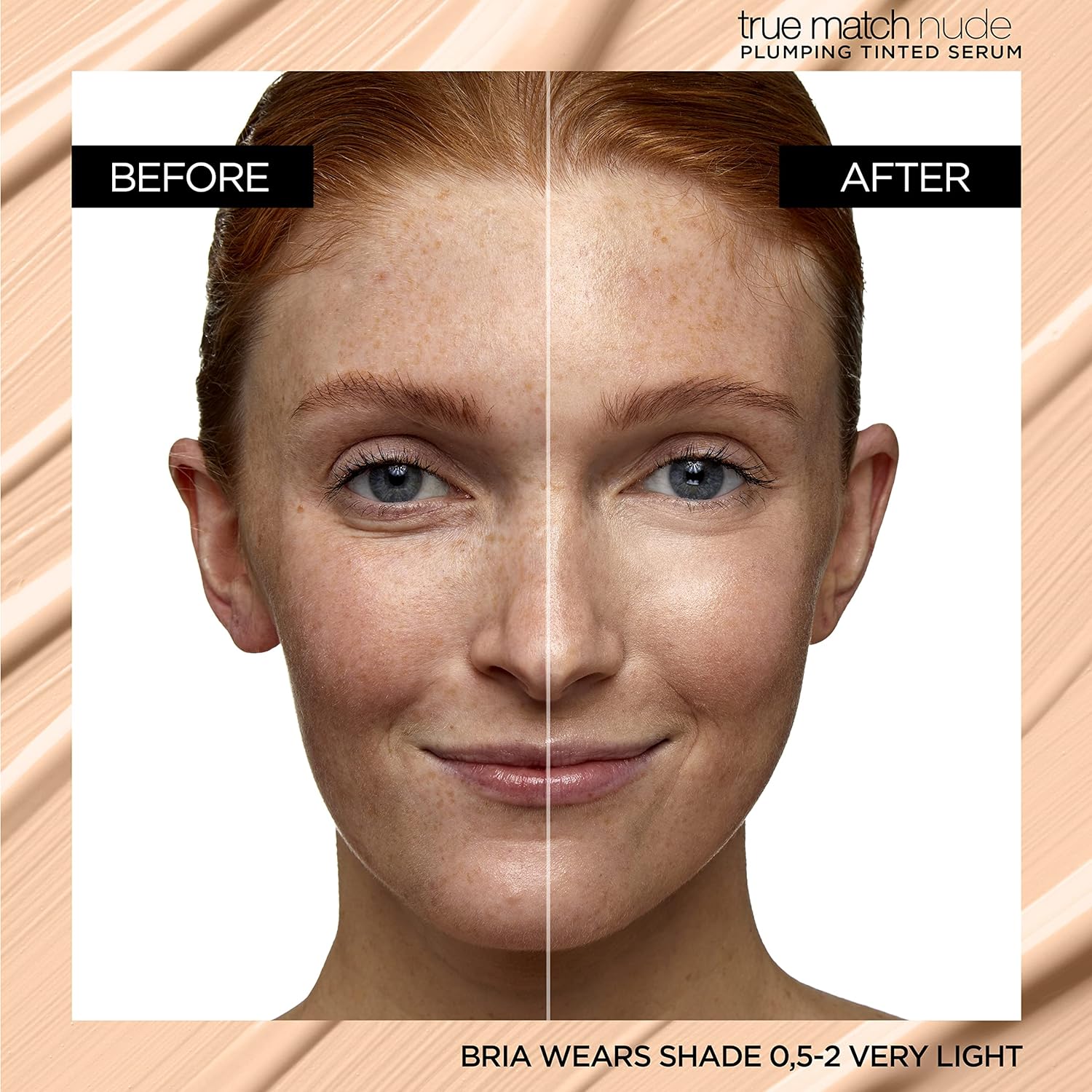L'Oréal Paris Nude Tinted Serum for Face Plumping and Hydrating Face Makeup, 1 Percent Pure Hyaluronic Acid - Image 5