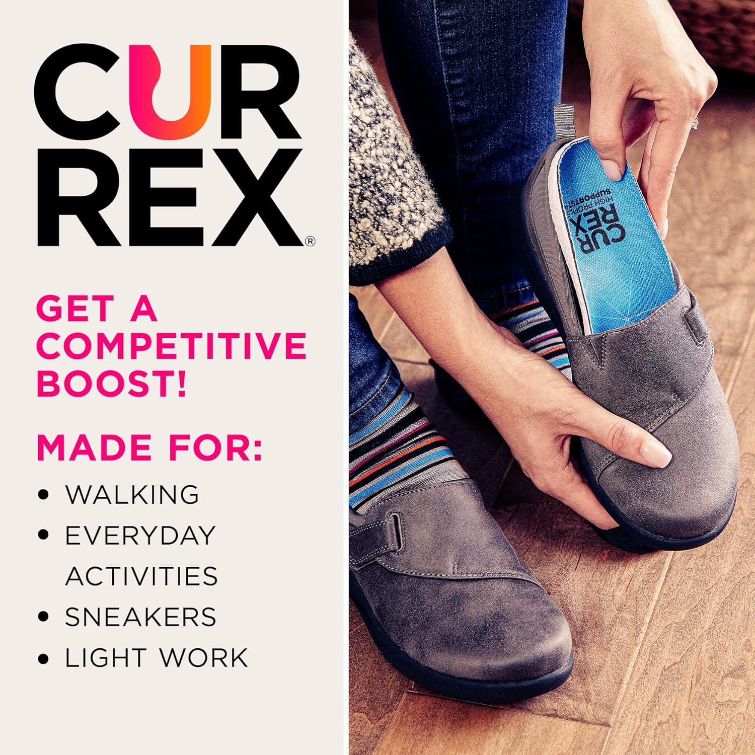 CURREX SupportSTP – Arch Support Insole w/Superior Cushioning & Airflow, Heavy Duty Shell for Less Fatigue – Comfort, Athletic, Casual and Work Shoe Inserts, Men & Women – Medium Arch, Small - Image 4