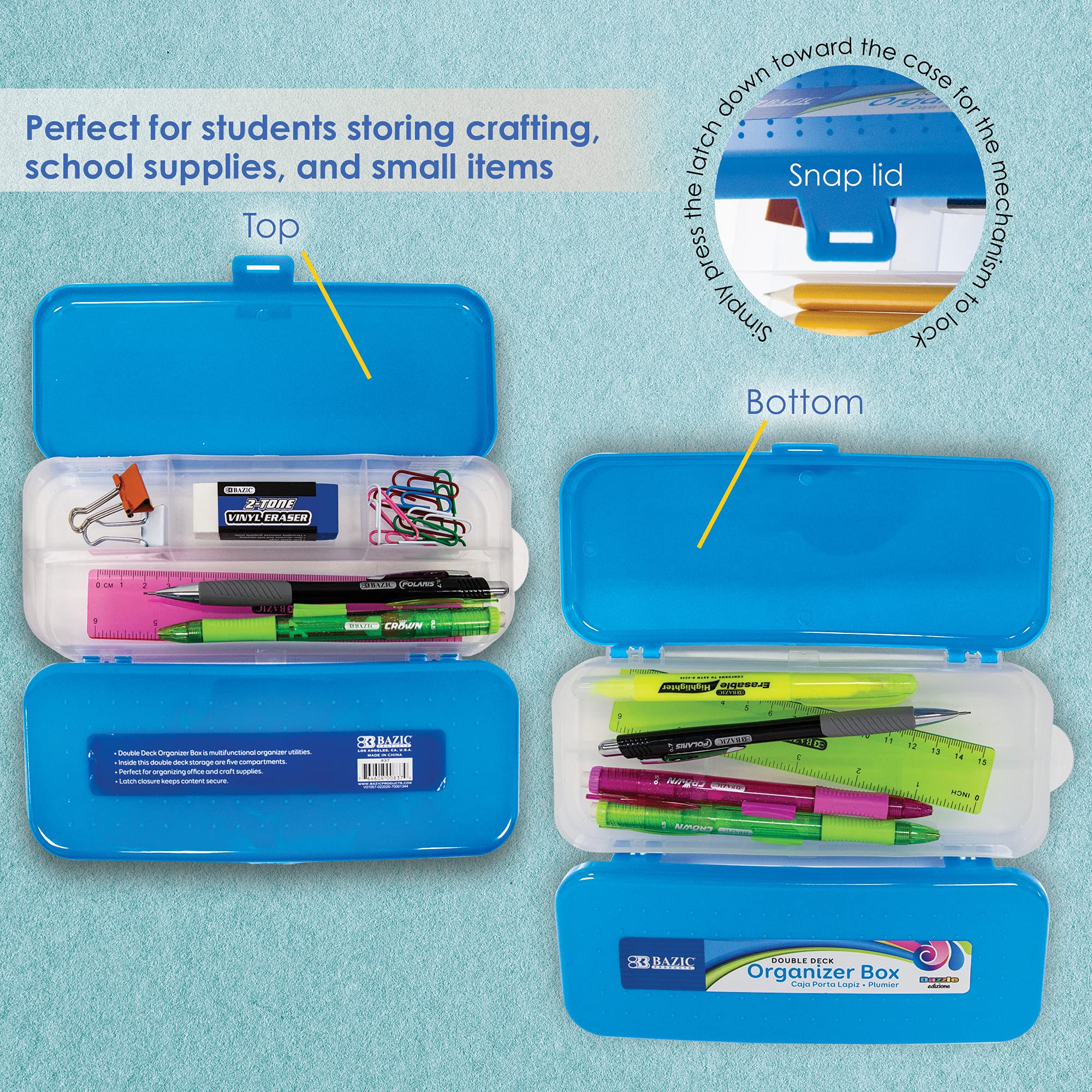 superior/KB02/Crossky C30S 他　詰め合わせセット Amazon.com : BAZIC PRODUCTS Bright Color Double Deck Organizer Box