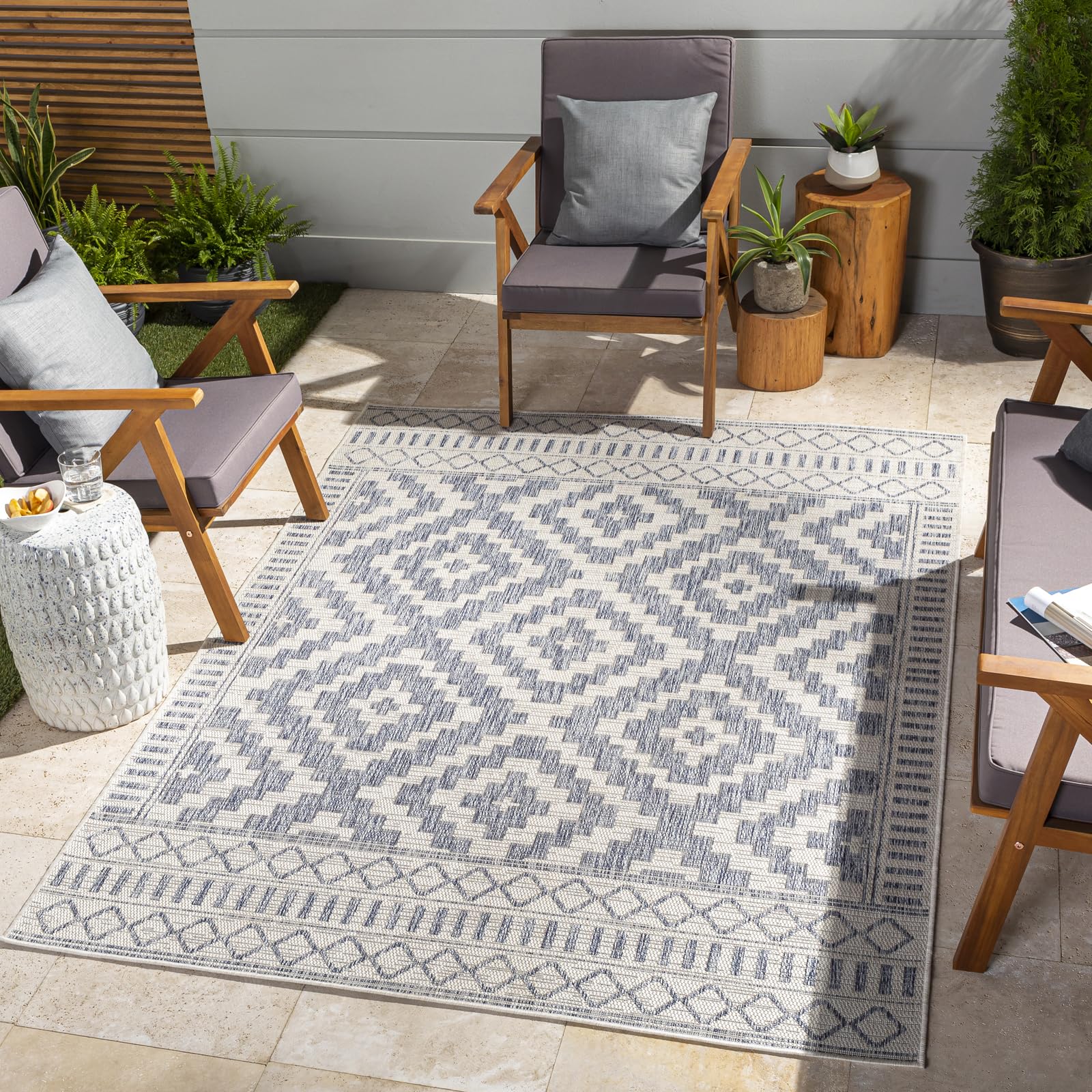 Global Jute-Look Beige TRICIA Area Rug - 200 x 275 cm - Livabliss