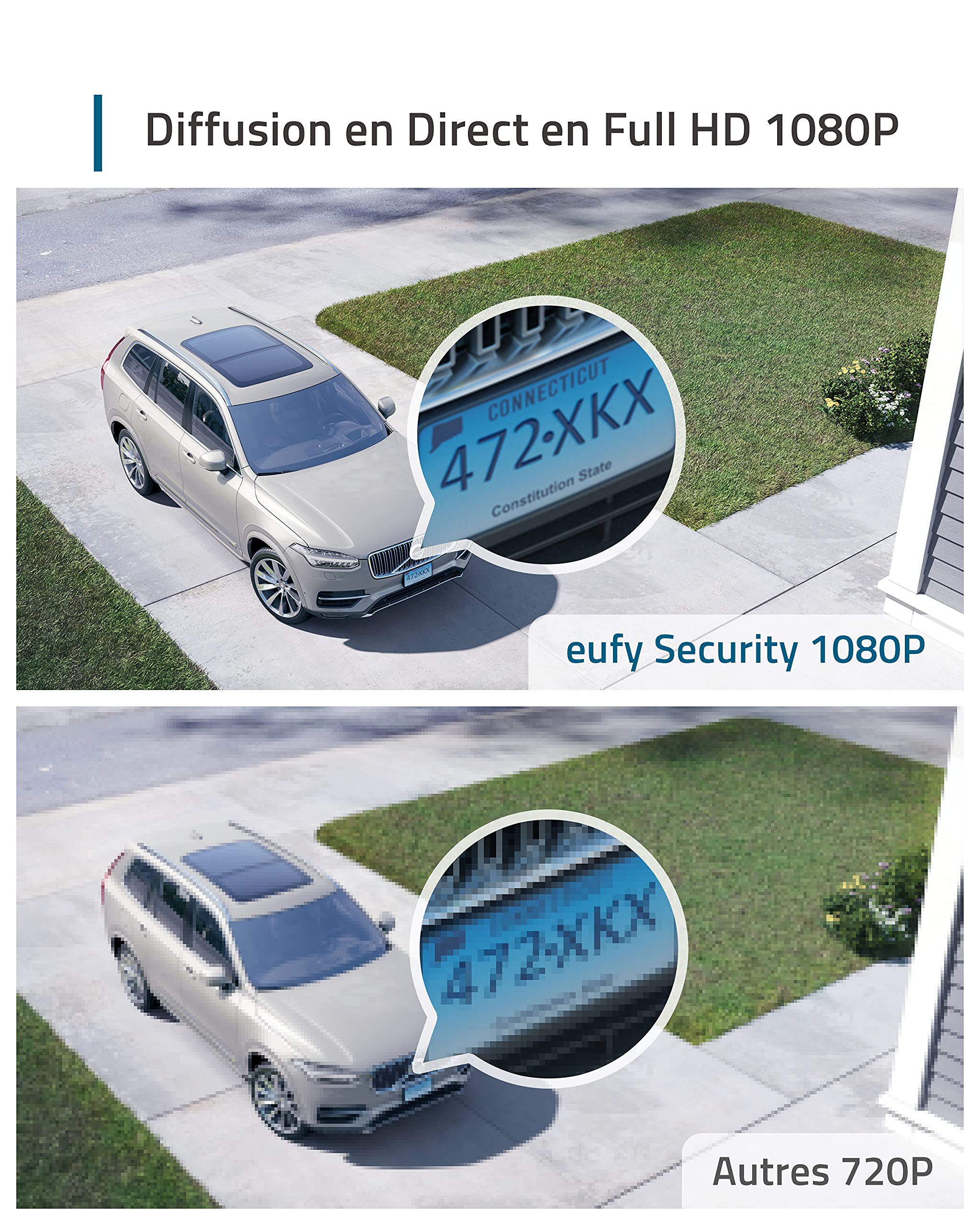 eufy Security Caméra de Surveillance WiFi Extérieure sans Fil, eufyCam 2C Base + 2 caméras, HD 1080p, IP67, Vision Nocturne